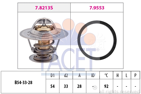 Thermostat, coolant (7.8213)