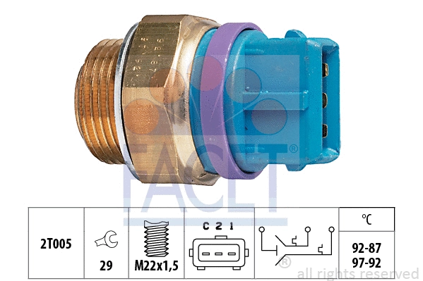 Temperature Switch, radiator fan (7.5629)