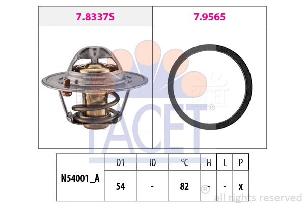 Thermostat, coolant (7.8334)