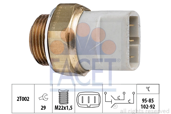 Temperature Switch, radiator fan (7.5635)