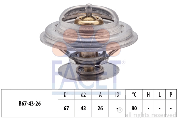 Thermostat, coolant (7.8260S)