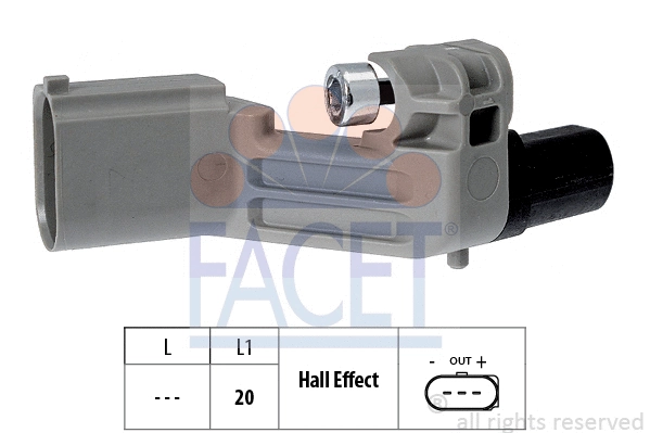 Sensor, crankshaft pulse (9.0598)