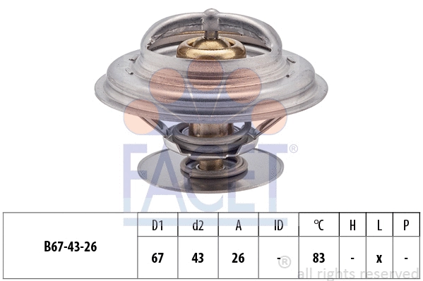 Thermostat, coolant (7.8625S)