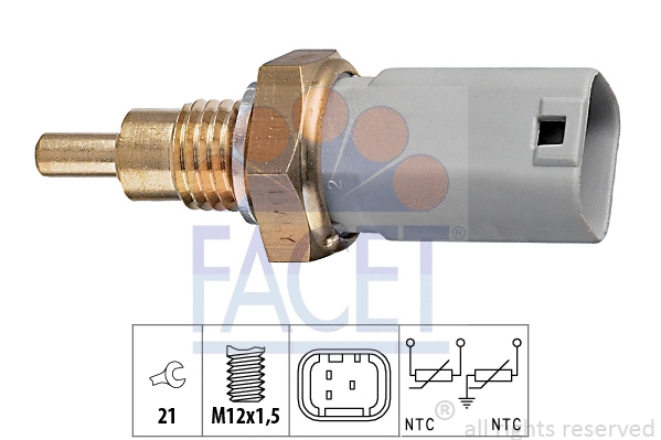Sensor, coolant temperature (7.3277)
