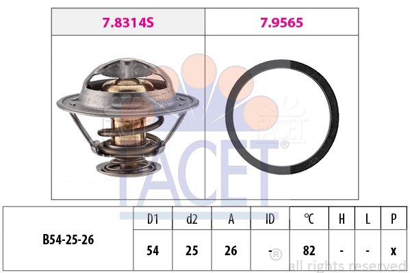 Thermostat, coolant (7.8677)