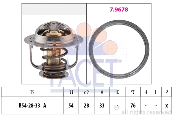 Thermostat, coolant (7.7934)