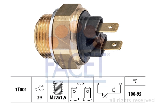 Temperature Switch, radiator fan (7.5019)