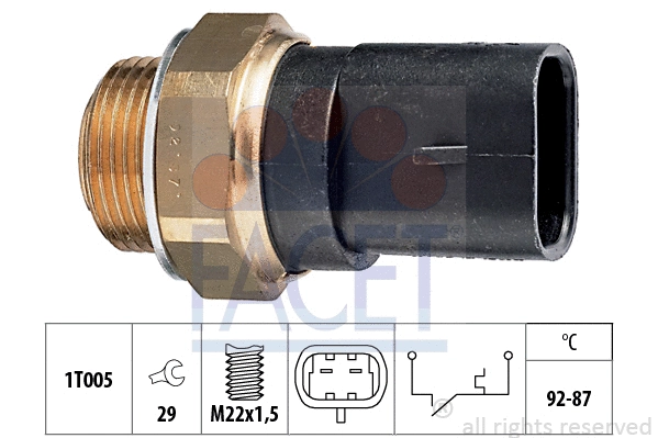 Temperature Switch, radiator fan (7.5031)