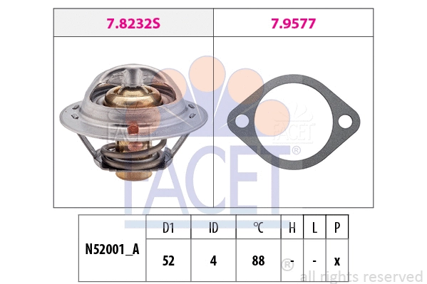 Thermostat, coolant (7.8237)