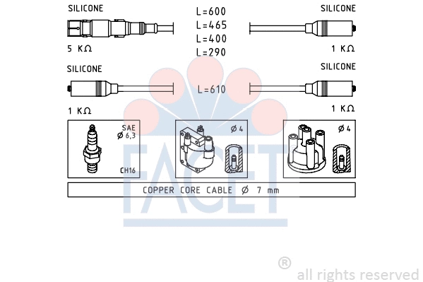 Ignition Cable Kit (4.9667)