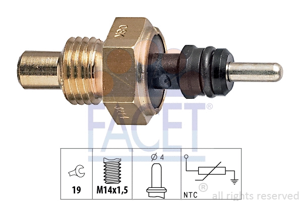Sensor, coolant temperature (7.3214)
