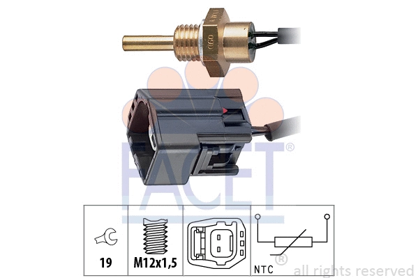 Sensor, coolant temperature (7.3304)