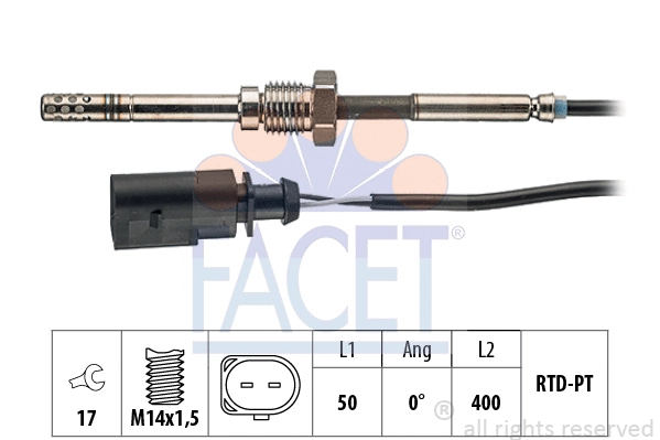 Sensor, exhaust gas temperature (22.0066)