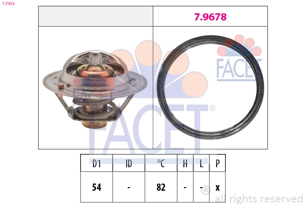 Thermostat, coolant (7.7923)