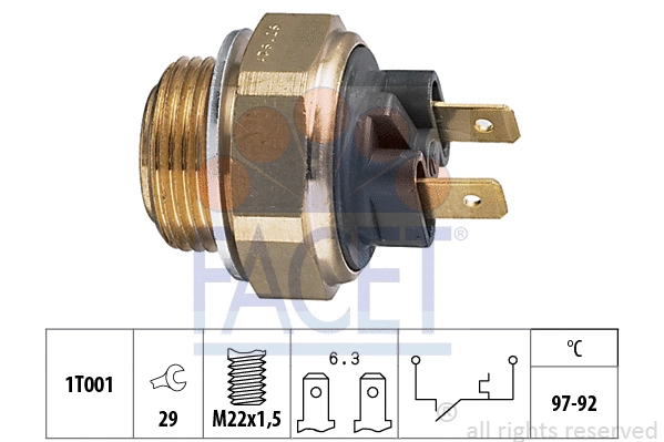 Temperature Switch, radiator fan (7.5111)