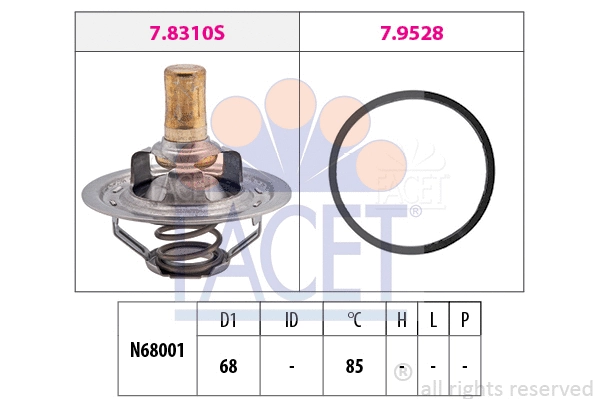 Thermostat, coolant (7.8310)