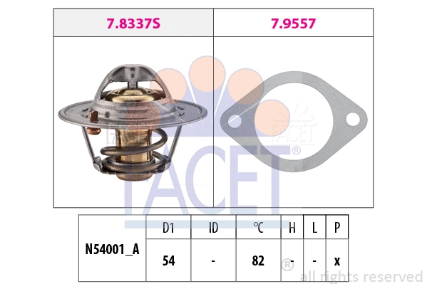 Thermostat, coolant (7.8337)