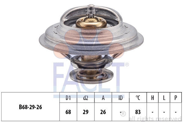 Thermostat, coolant (7.8377S)