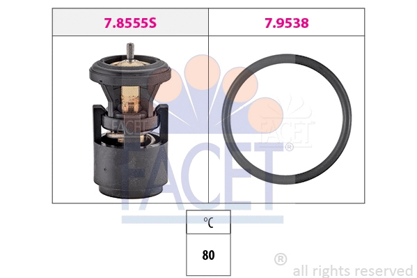 Thermostat, coolant (7.8555)