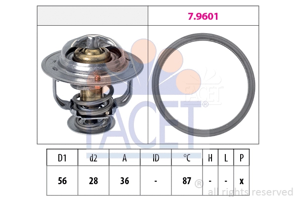 Thermostat, coolant (7.8828)