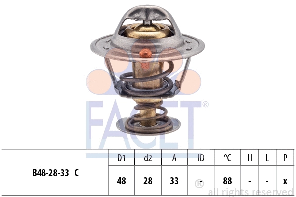 Thermostat, coolant (7.8831S)