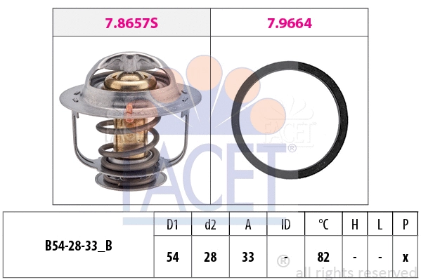 Thermostat, coolant (7.8657)