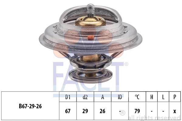Thermostat, coolant (7.8638S)