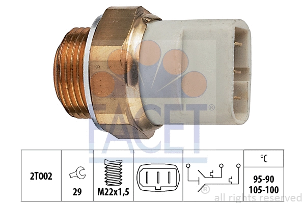 Temperature Switch, radiator fan (7.5697)