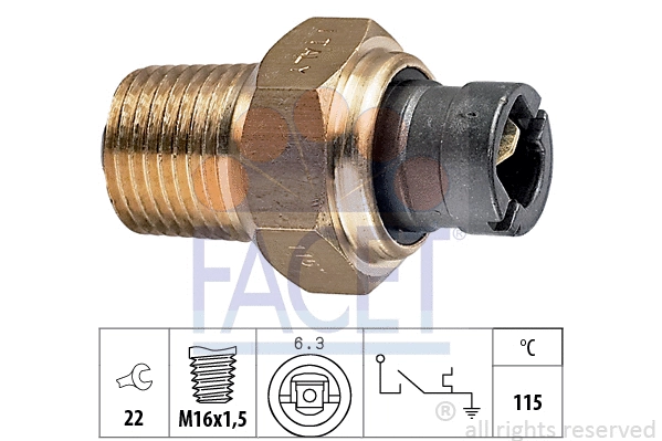 Temperature Switch, coolant warning lamp (7.4000)