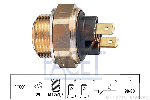 Temperature Switch, radiator fan (7.5002)
