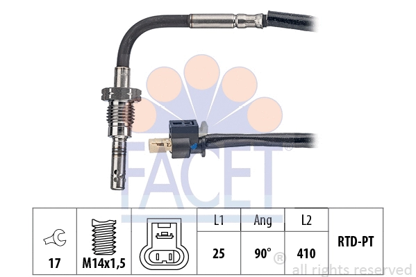 Sensor, exhaust gas temperature (22.0133)