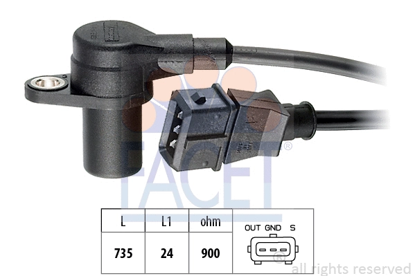 Sensor, crankshaft pulse (9.0074)