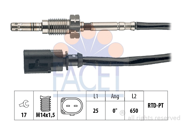 Sensor, exhaust gas temperature (22.0049)
