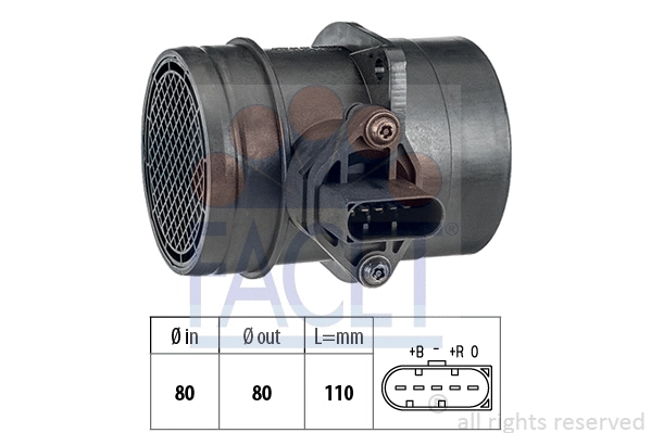 Mass Air Flow Sensor (10.1222)