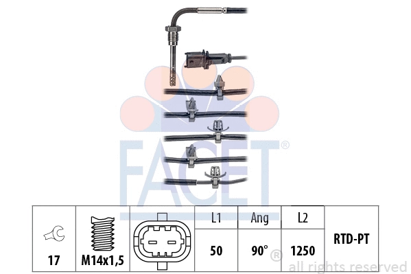 Sensor, exhaust gas temperature (22.0213)
