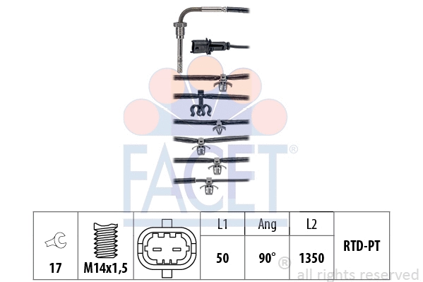 Sensor, exhaust gas temperature (22.0237)
