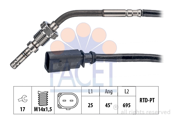 Sensor, exhaust gas temperature (22.0144)