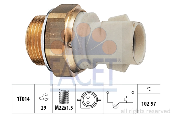 Temperature Switch, radiator fan (7.5137)