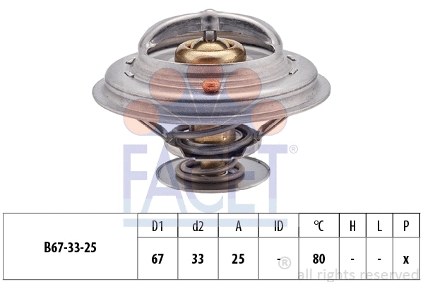 Thermostat, coolant (7.8301S)