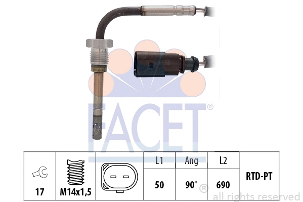 Sensor, exhaust gas temperature (22.0290)