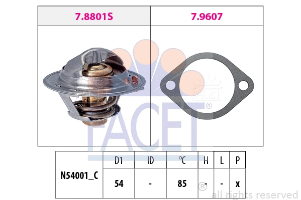 Thermostat, coolant (7.8801)