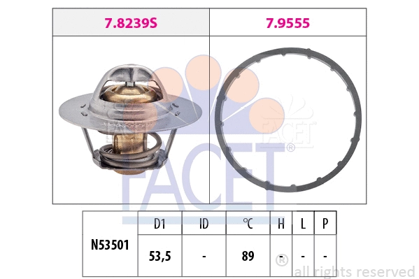 Thermostat, coolant (7.8291)