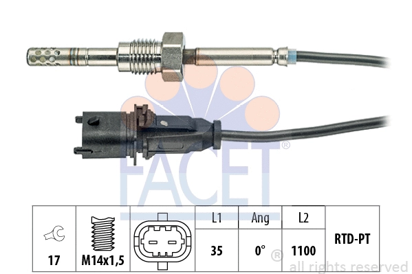 Sensor, exhaust gas temperature (22.0132)
