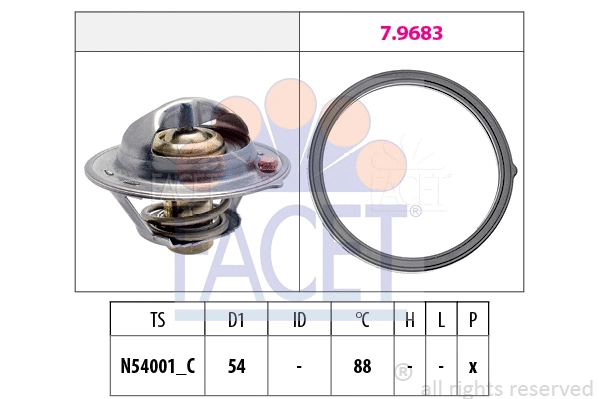 Thermostat, coolant (7.7997)