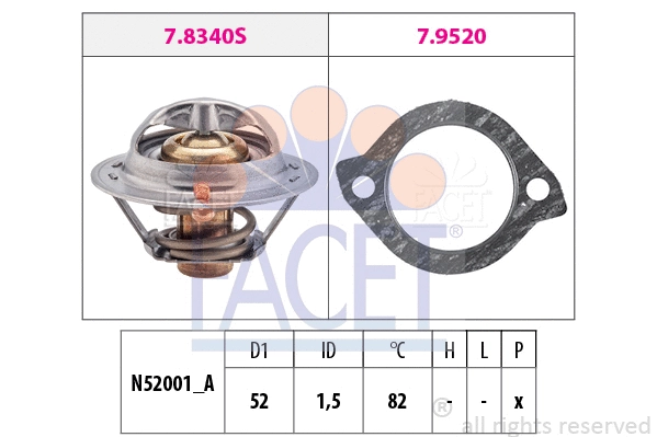 Thermostat, coolant (7.8331)