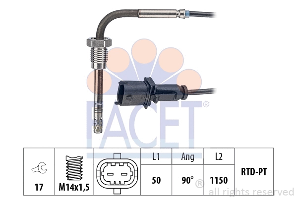 Sensor, exhaust gas temperature (22.0163)