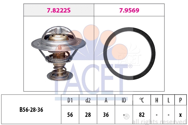 Thermostat, coolant (7.8222)