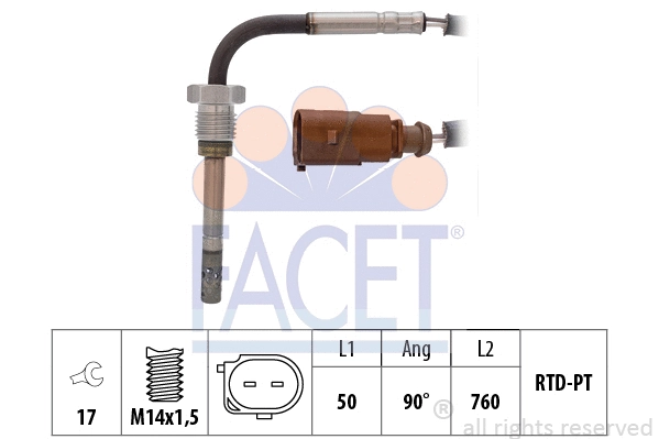 Sensor, exhaust gas temperature (22.0271)