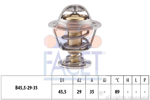 Thermostat, coolant (7.8389S)