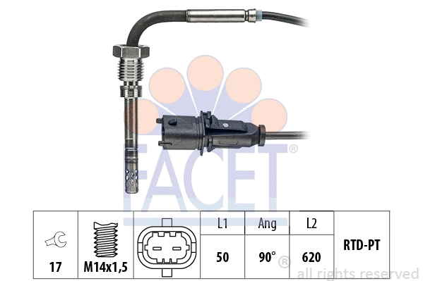 Sensor, exhaust gas temperature (22.0037)